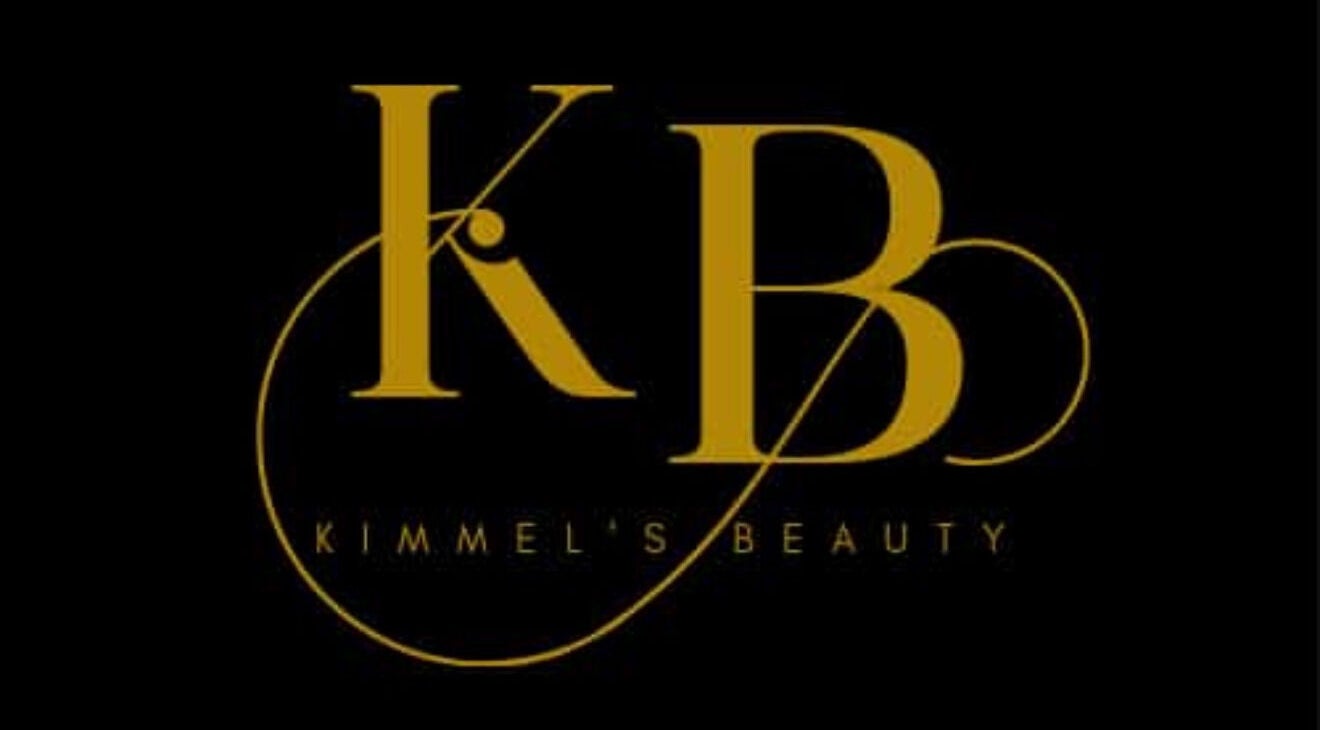 Logo of Kimmel's Beauty Studio in Oistins, Christ Church, BB, featuring elegant golden lettering on black.