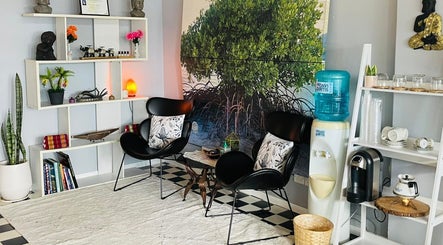 Inviting lounge area at Narree Thai Massage & Spa, Wingham, New South Wales, AU, featuring comfortable seating.