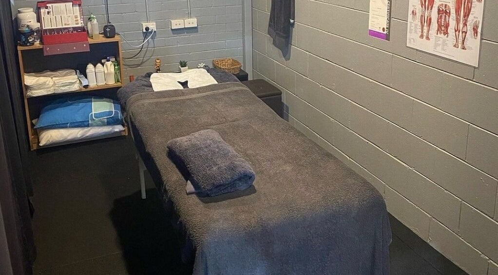 Relaxing massage room at Shewell Fitness and Massage, West End, Queensland, AU with a comfortable treatment bed.