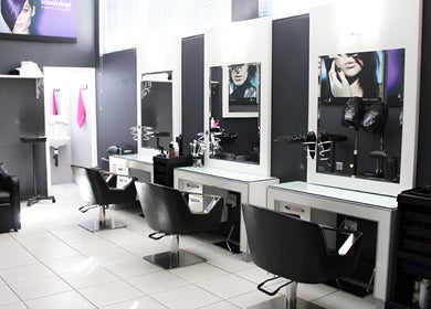 Chic interior of Hadassah Aesthetic Hair and Beauty Clinic in Upington, Northern Cape, ZA.