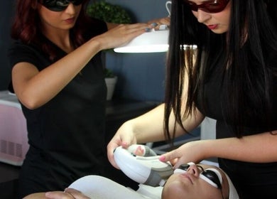 Professional laser skin care session at Hadassah Aesthetic Hair and Beauty Clinic, Upington, Northern Cape, ZA.