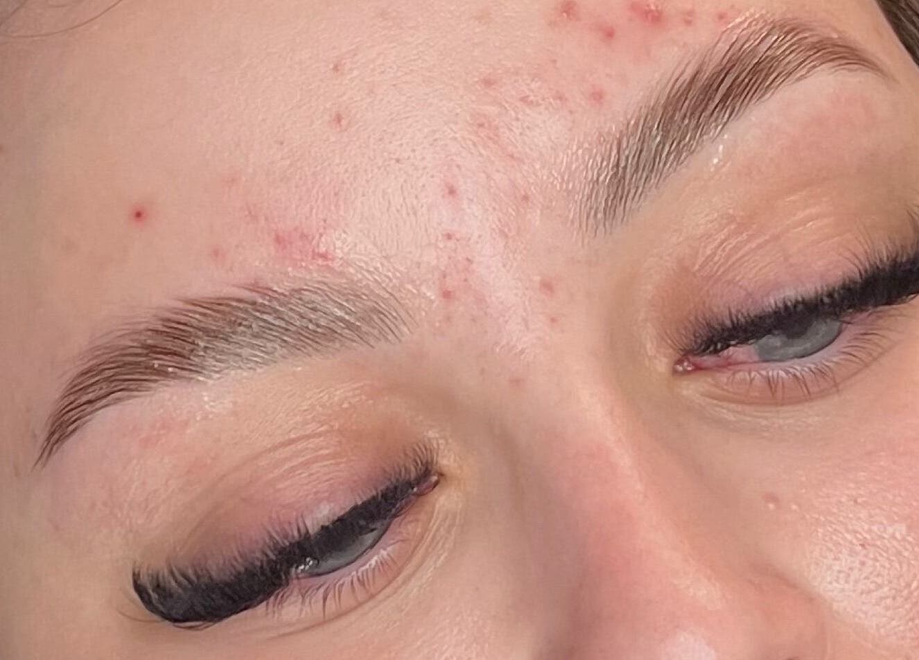 Close-up of elegant eyelash extensions at Beauty by Jemma Rose, Melbourne, Victoria, AU.