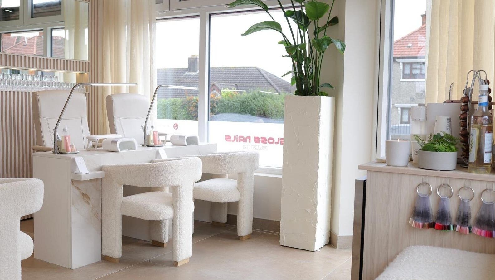 Inviting nail salon interior at GLOSS Nails, Dublin, County Dublin, IE, showcasing modern elegance.