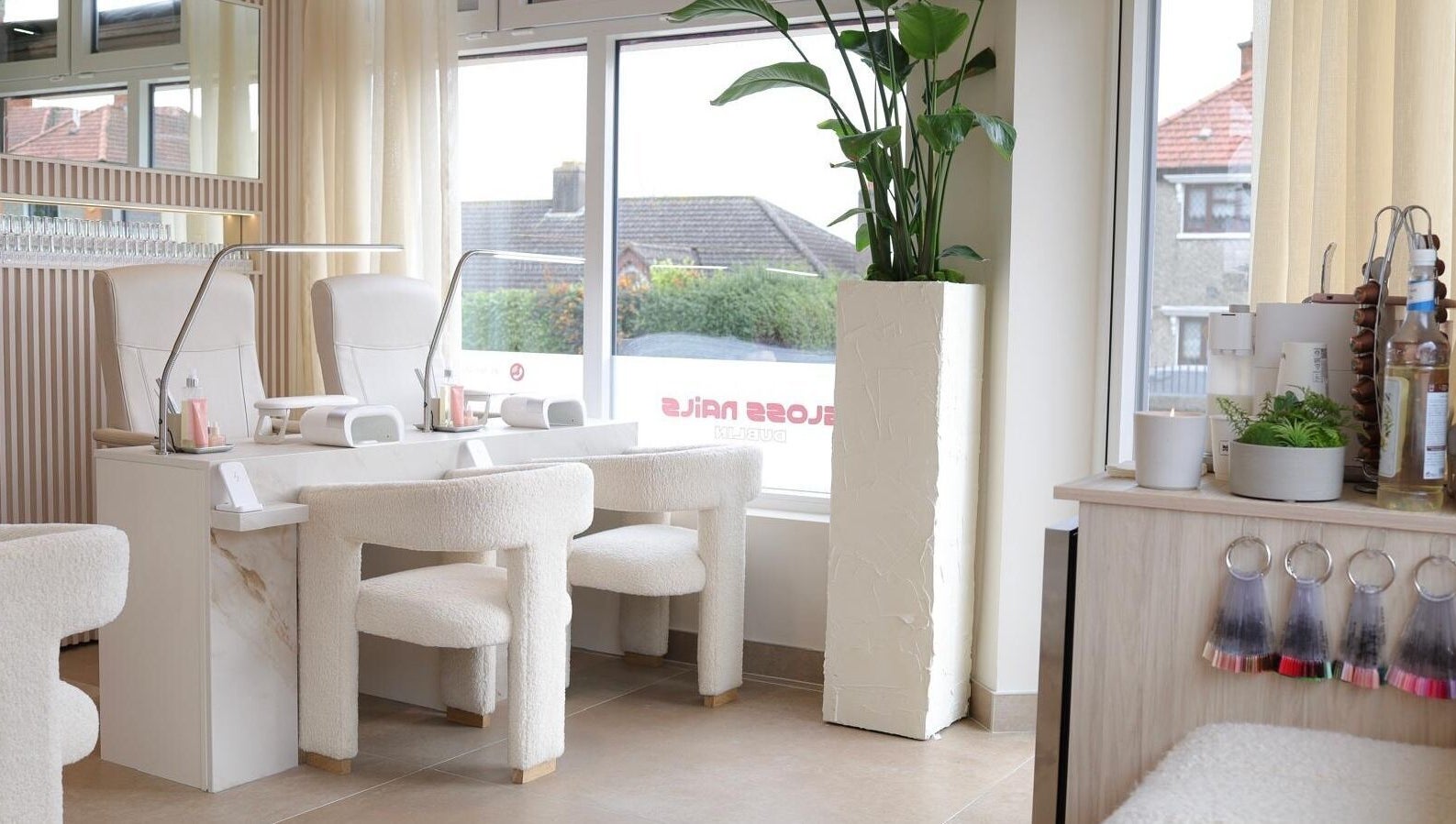 Inviting nail salon interior at GLOSS Nails, Dublin, County Dublin, IE, showcasing modern elegance.