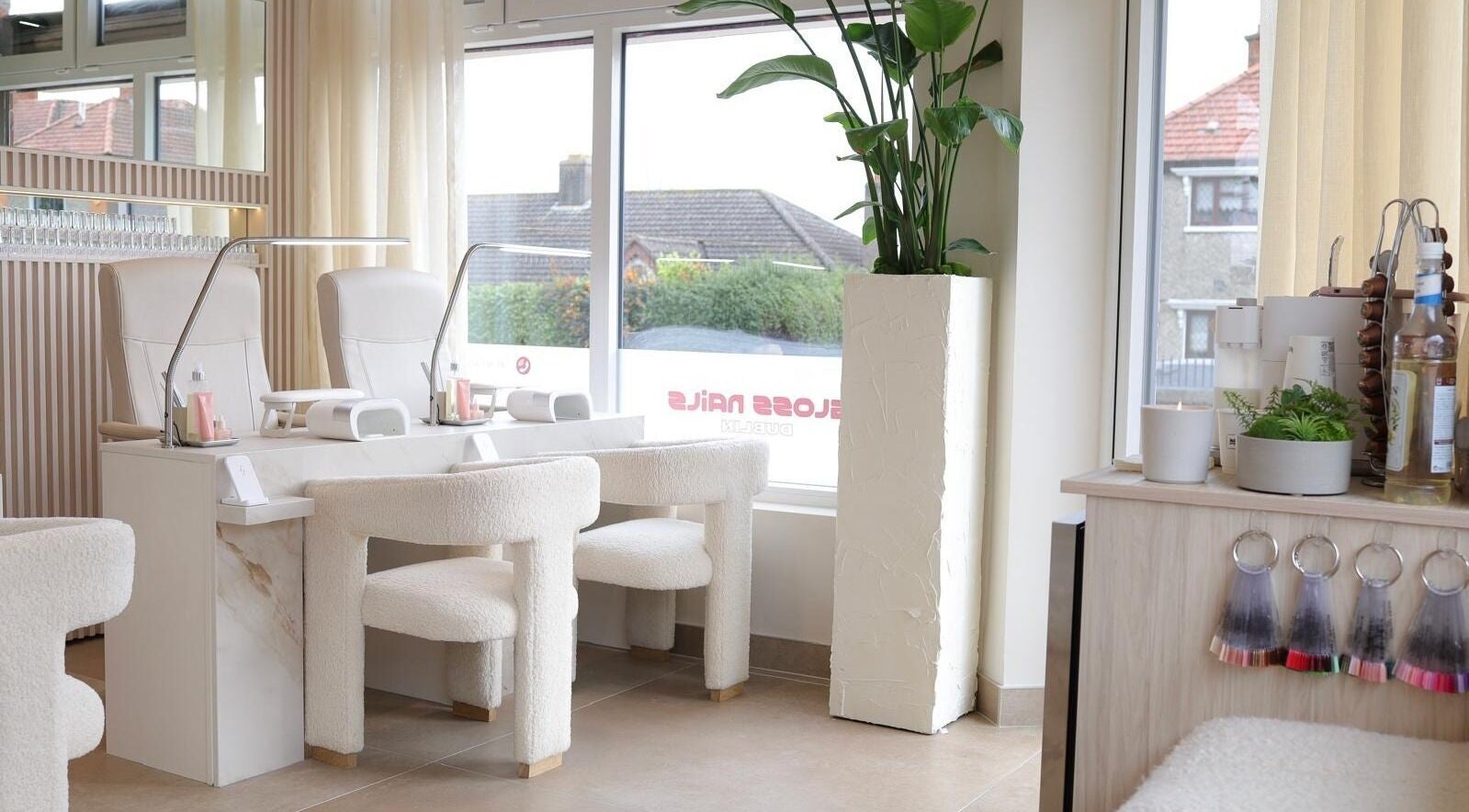 Inviting nail salon interior at GLOSS Nails, Dublin, County Dublin, IE, showcasing modern elegance.