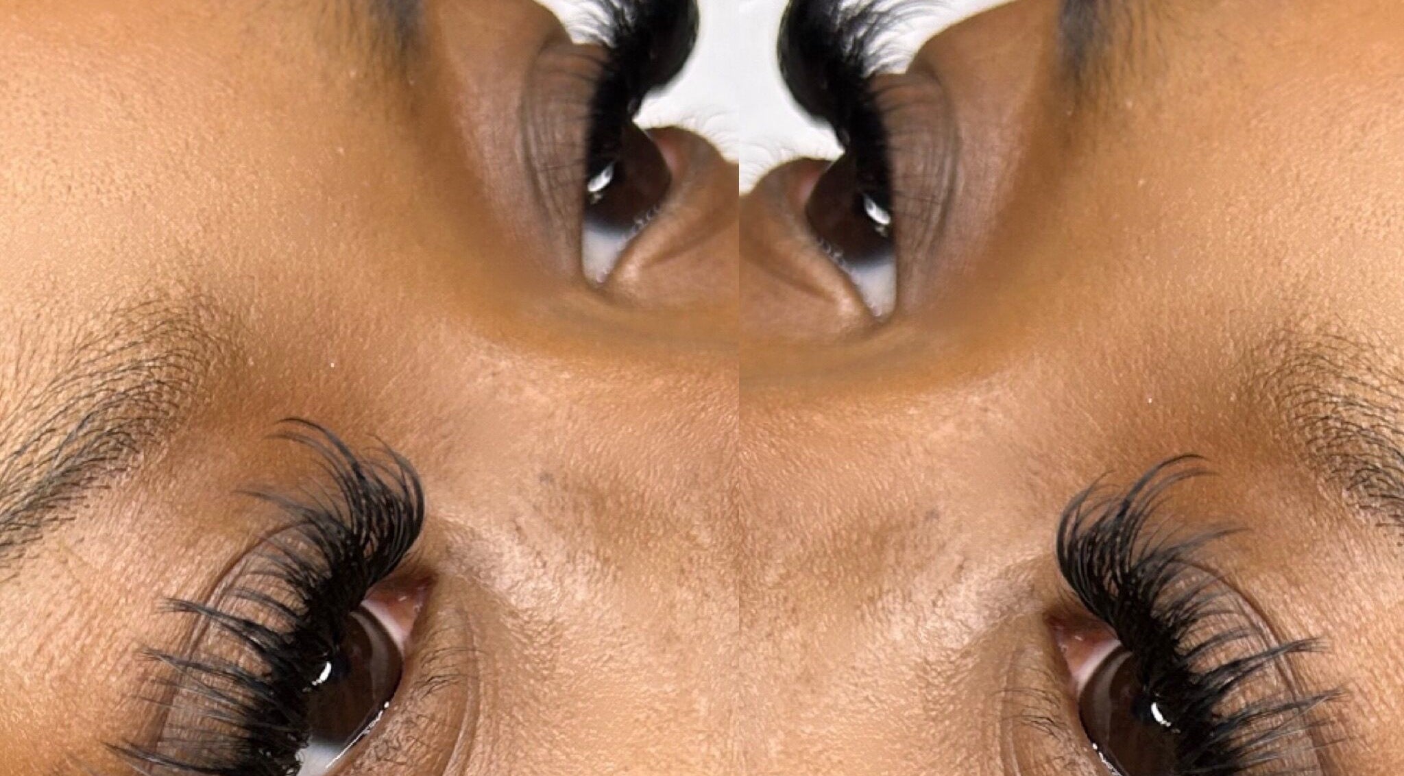 Close-up of stunning eyelash extensions at Sugar Lash Suite, Smethwick, England, GB. Perfect for enhancing beauty.