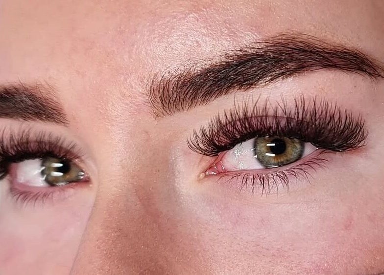 Close-up of expertly applied lashes at Thitty Lashes, Moi, Rogaland, NO.