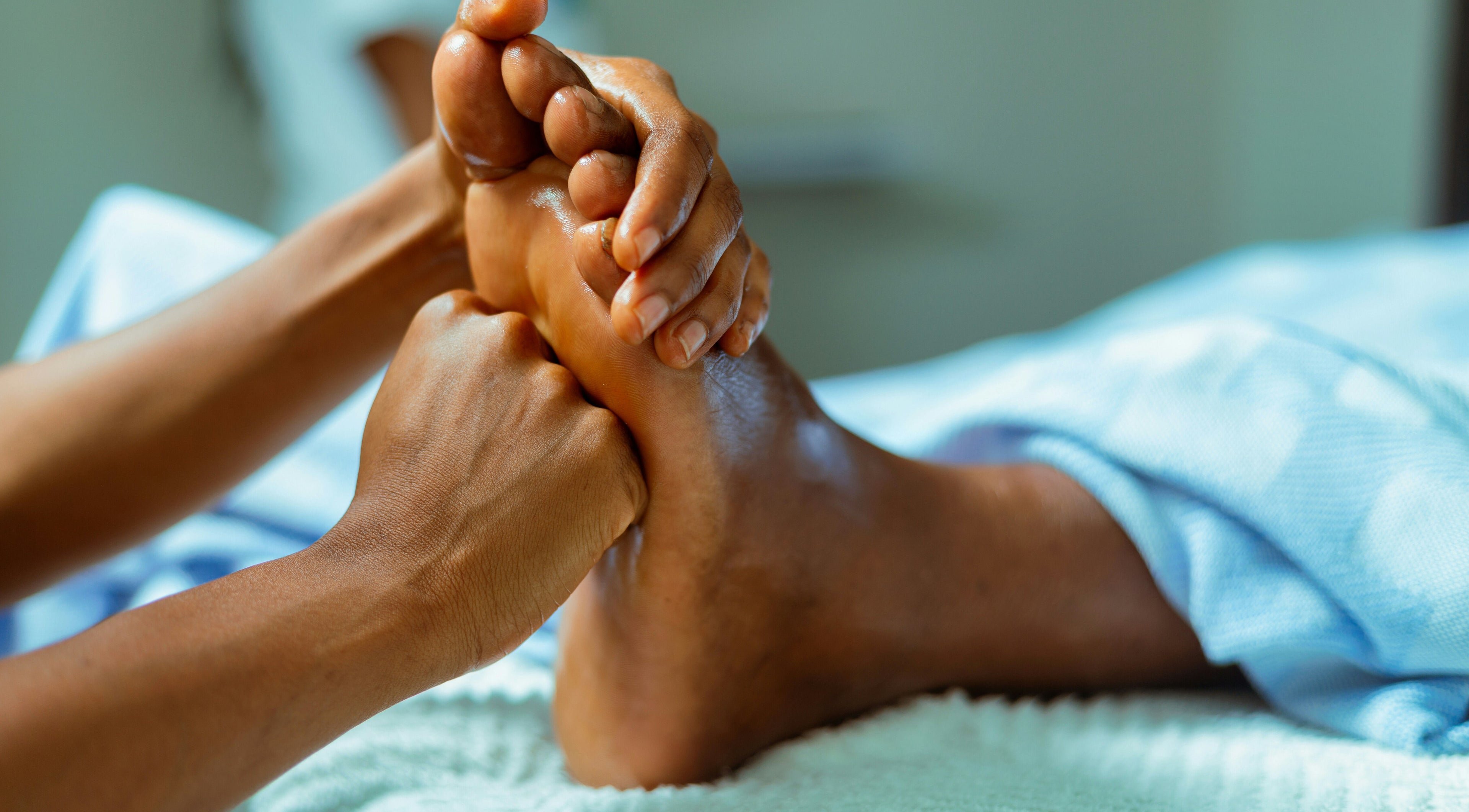 Foot massage at Li's Spa in Redmond, Washington, US, enhancing relaxation and wellness.