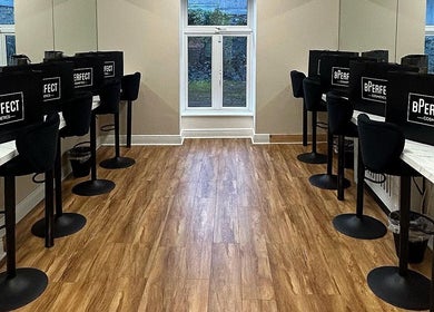 Elegant beauty station at Professional Beauty in Dungarvan, County Waterford, IE with chic decor.