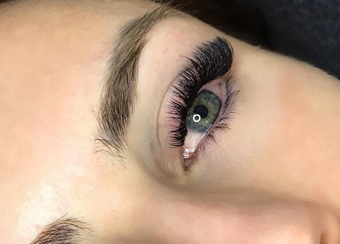 Close-up of an eyelash extension at Touch of Grace Lashes and Beauty, Lota, Queensland, AU.