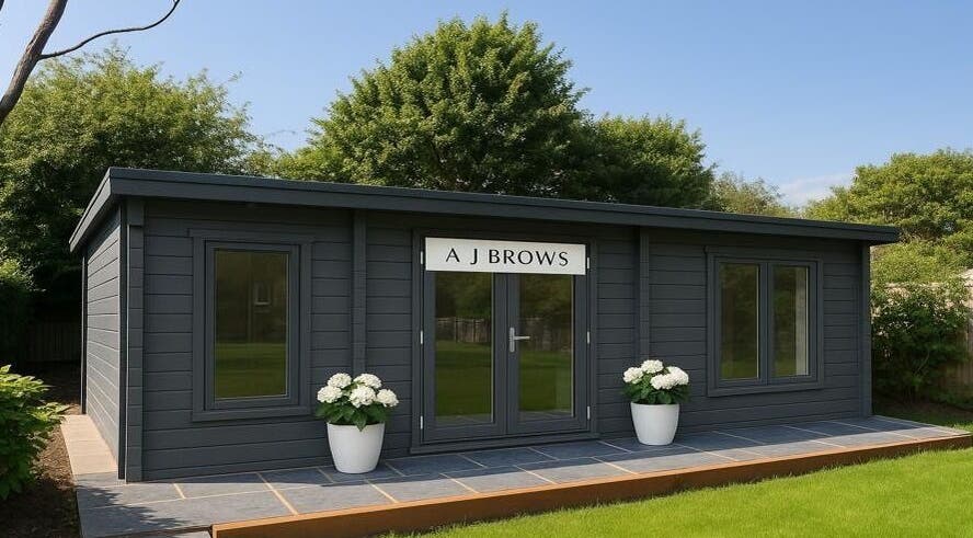 Charming exterior of A J BROWS - SURREY, nestled in Godalming, England, GB among lush greenery.