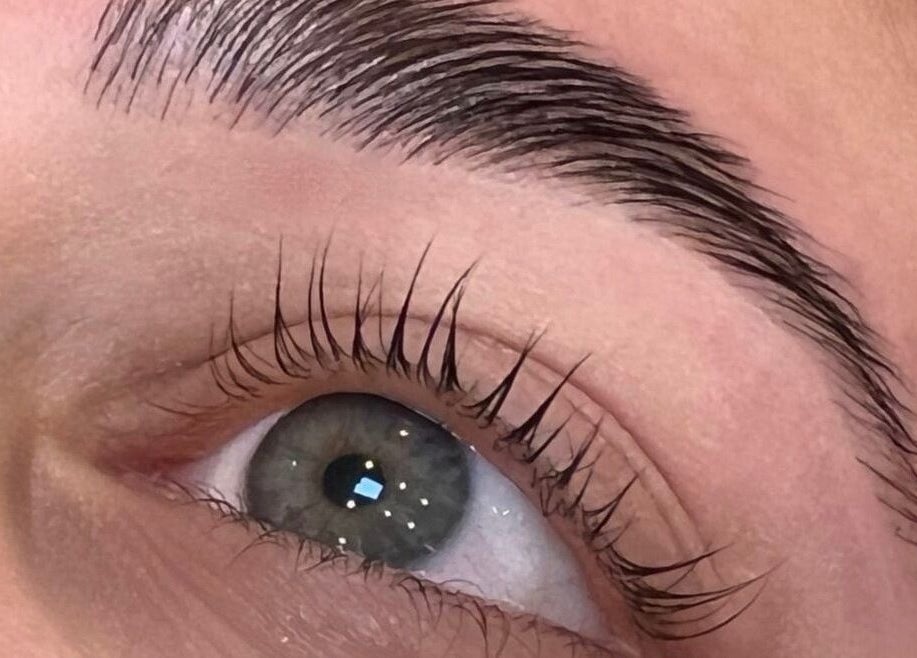 Eyebrow enhancement at Bala Esthetics Inc., Edmonton, Alberta, CA. Perfectly shaped brow and lush lashes.