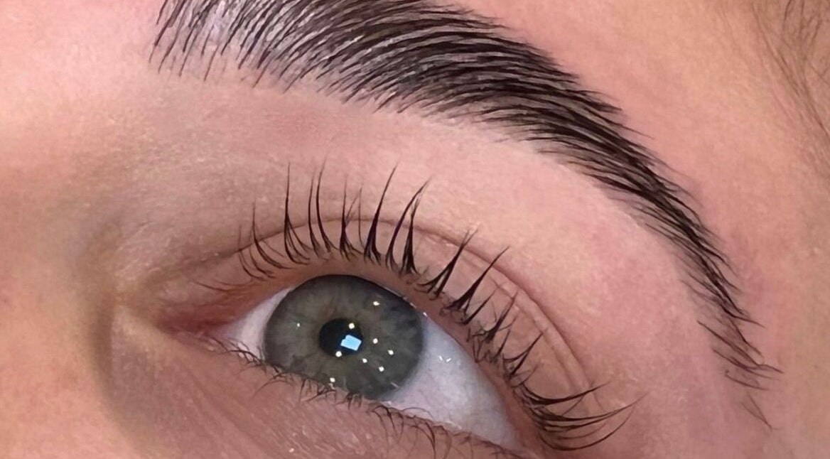 Eyebrow enhancement at Bala Esthetics Inc., Edmonton, Alberta, CA. Perfectly shaped brow and lush lashes.