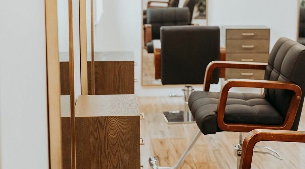 Modern salon chair at Boheme, Ojai, California, US offers a stylish beauty and wellness experience.