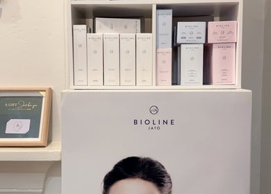 Bioline products displayed at All About Your Beauty 美妍阁 in North Parramatta, New South Wales, AU.