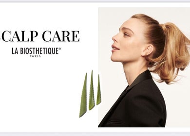 Elegant woman showcasing scalp care from La Biosthetique, featured at All About Your Beauty 美妍阁, North Parramatta.
