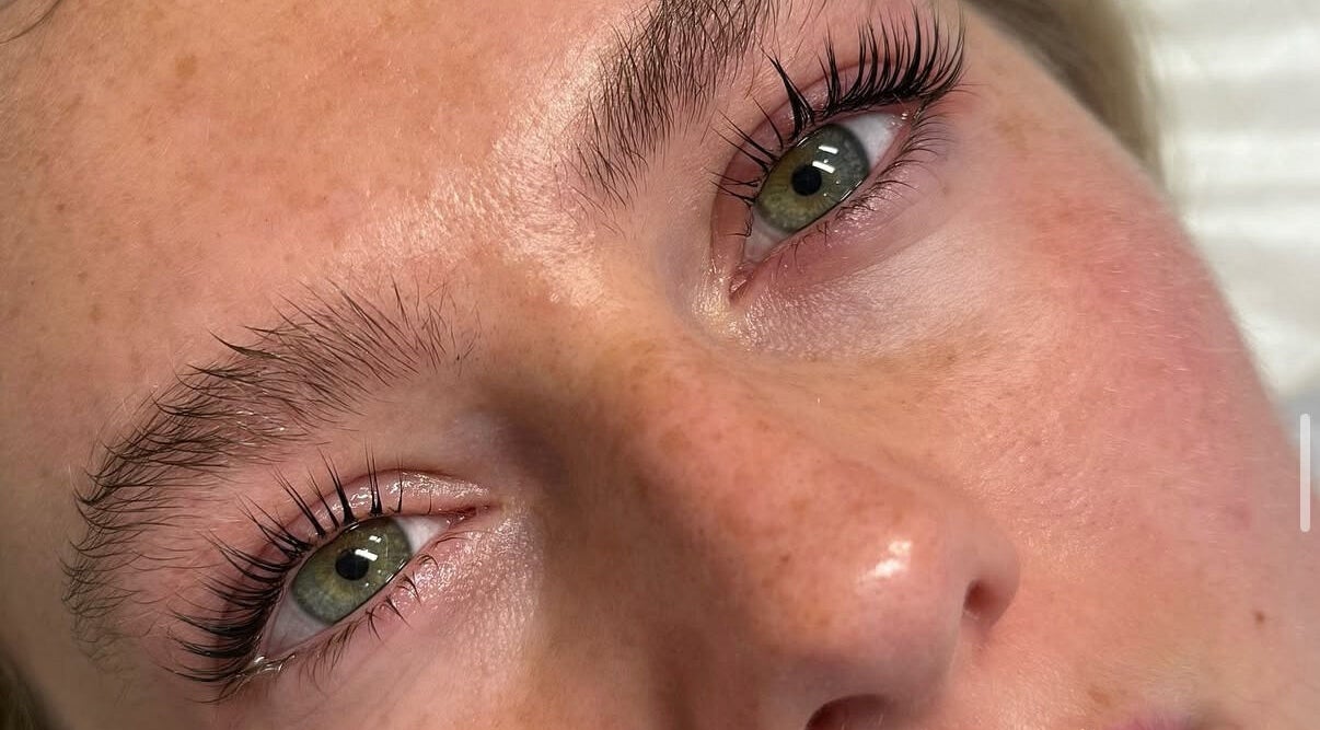 Close-up of lush eyelashes at Lashed by Nadia, Birkenhead, England, GB showcasing detailed lash work.
