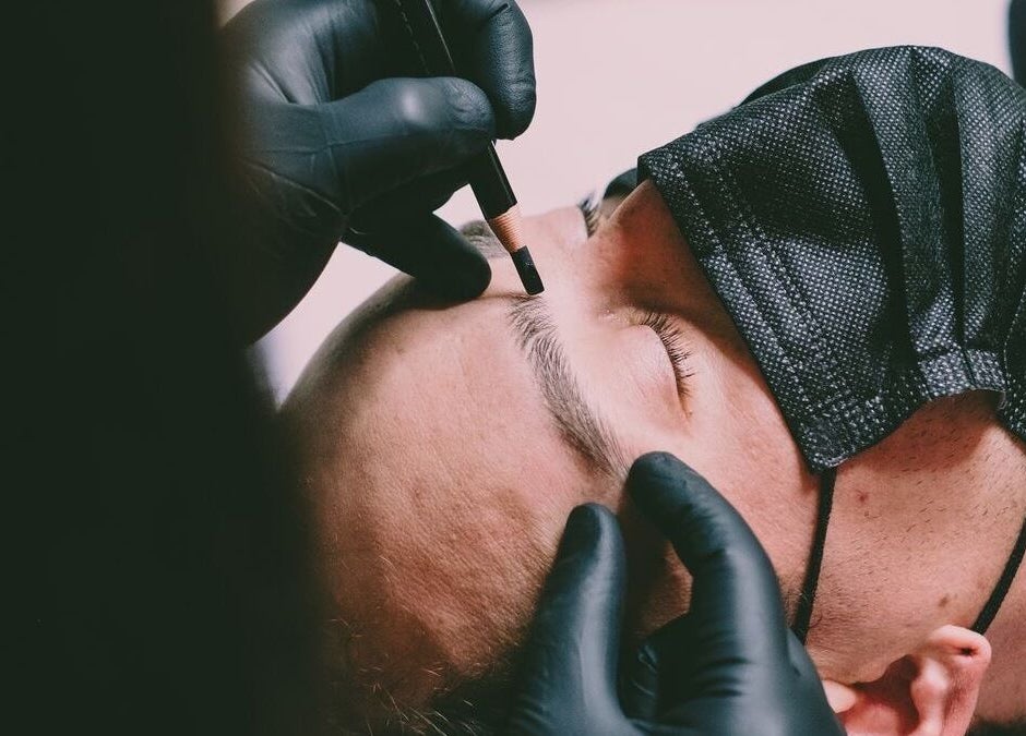 Professional eyebrow treatment at Breeze in Glasgow, Scotland, GB.