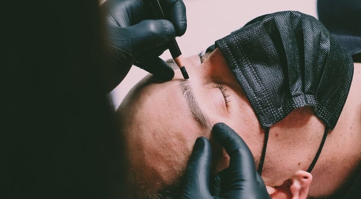 Professional eyebrow treatment at Breeze in Glasgow, Scotland, GB.