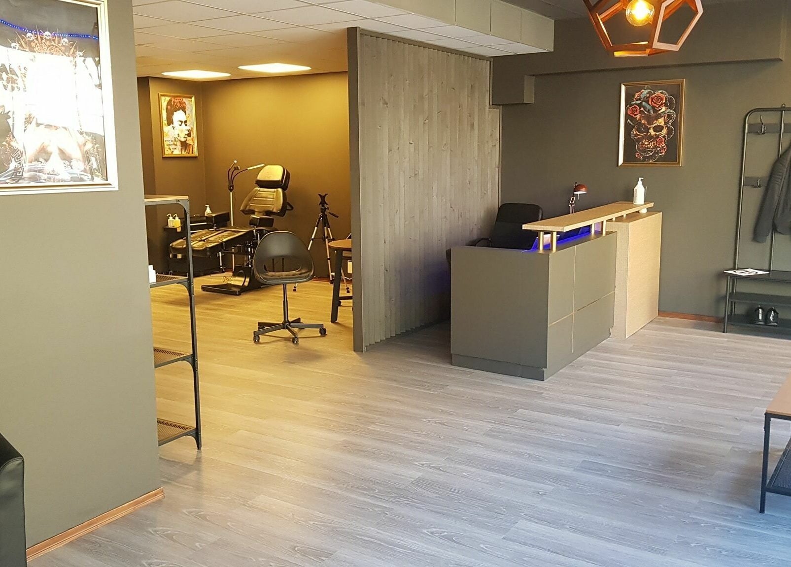 Welcoming reception area in Kristiansand, Agder, NO with stylish decor and seating.