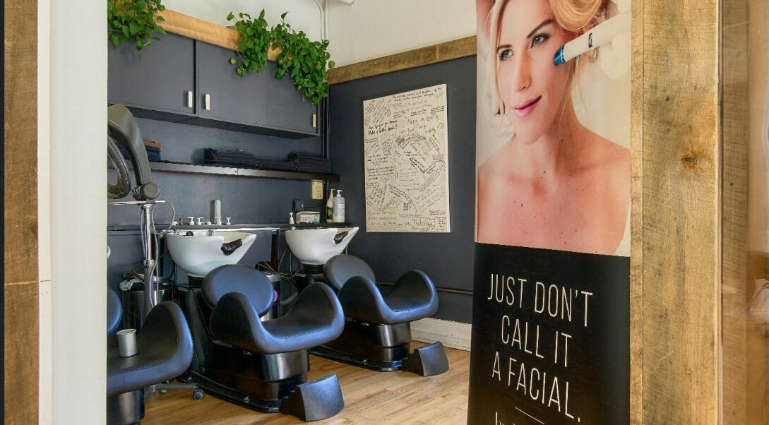 Comfortable salon chairs at Alchemy Space, a beauty venue in New York, New York, US, with stylish decor.