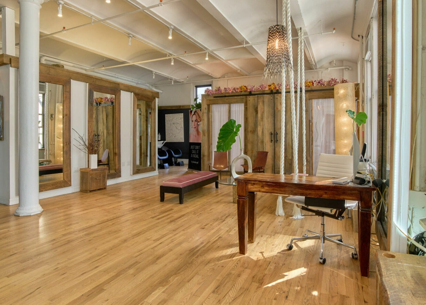 Spacious interior of Alchemy Space in New York, New York, US with wooden floors and modern decor.