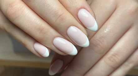 Perfect French manicure at Amethys at The Granary, Polesworth, England, GB.