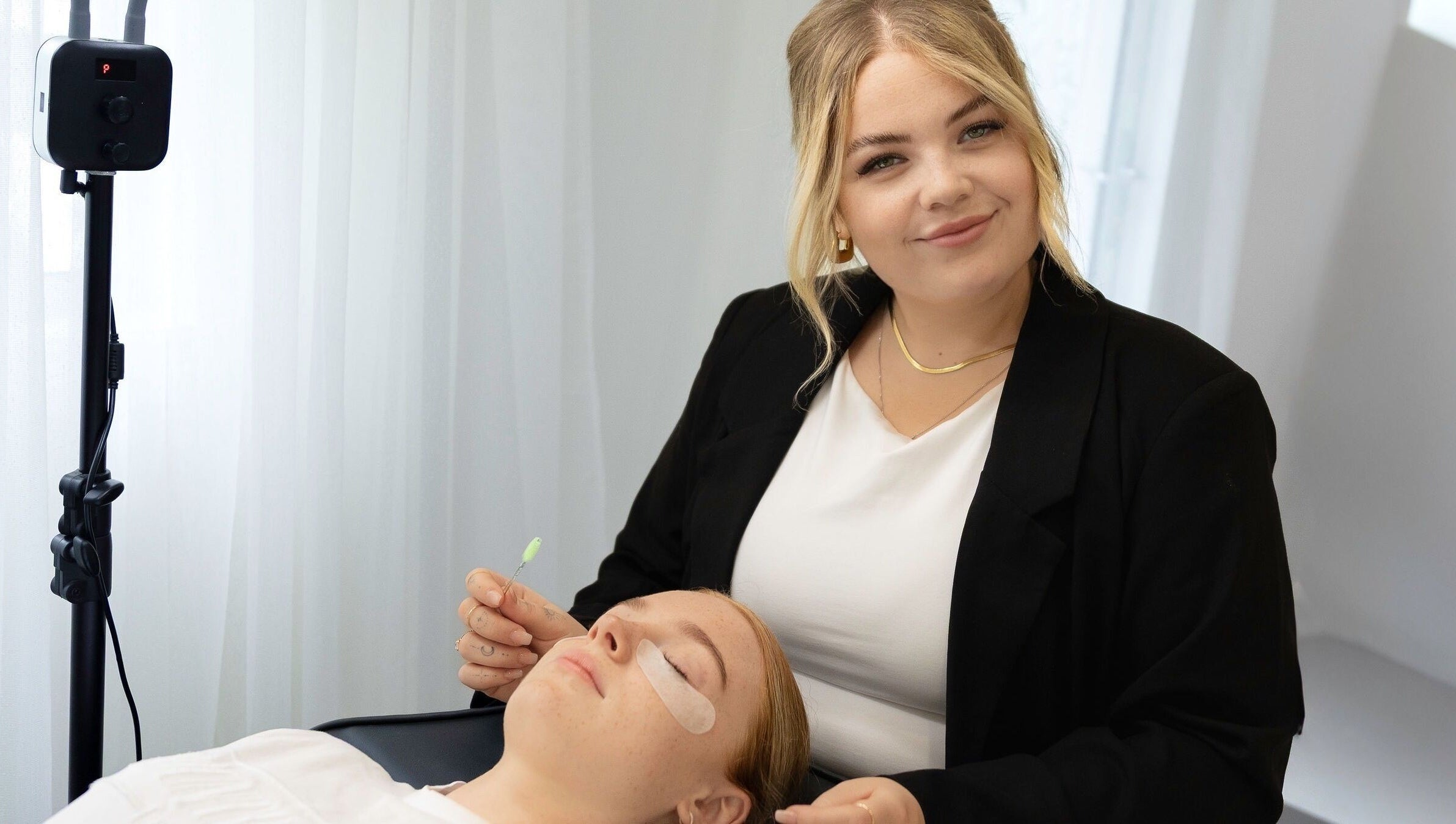 Expert lash treatment at Iconic Lash & Brow in Woongarrah, New South Wales, AU, showcasing professional care.