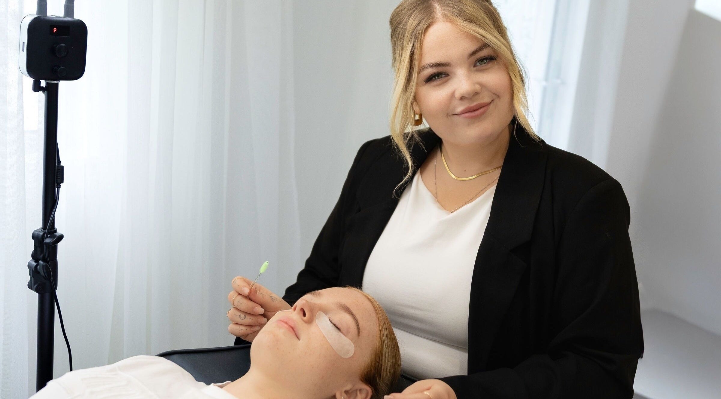 Expert lash treatment at Iconic Lash & Brow in Woongarrah, New South Wales, AU, showcasing professional care.
