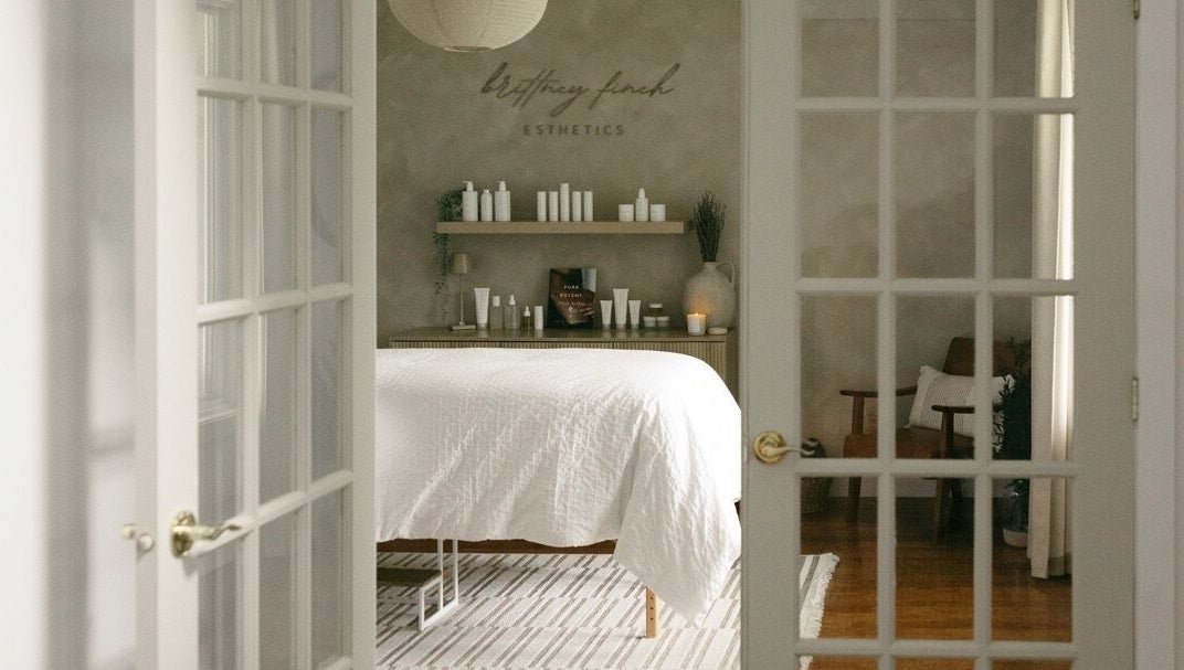 Cozy treatment room at Brittney Finch Esthetics, Ottawa, Ontario, CA, showcasing a welcoming spa ambiance.