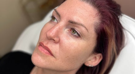 Close-up of a serene face at Faceology - Hythe, Lympne, England, GB showcasing radiant skin.