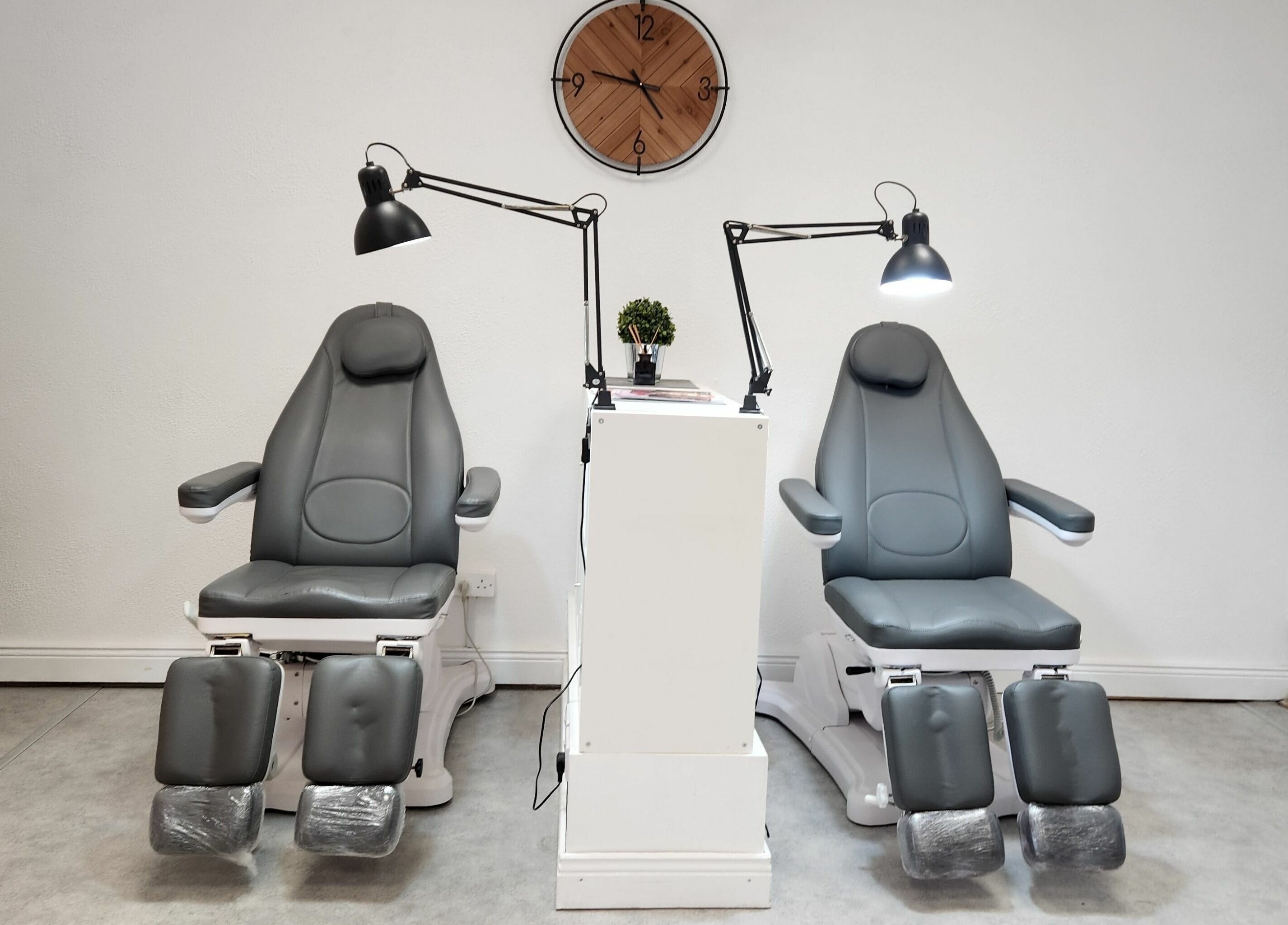Luxury pedicure chairs at Fab Nails Thurles, Thurles, County Tipperary, IE, offering premium nail services.
