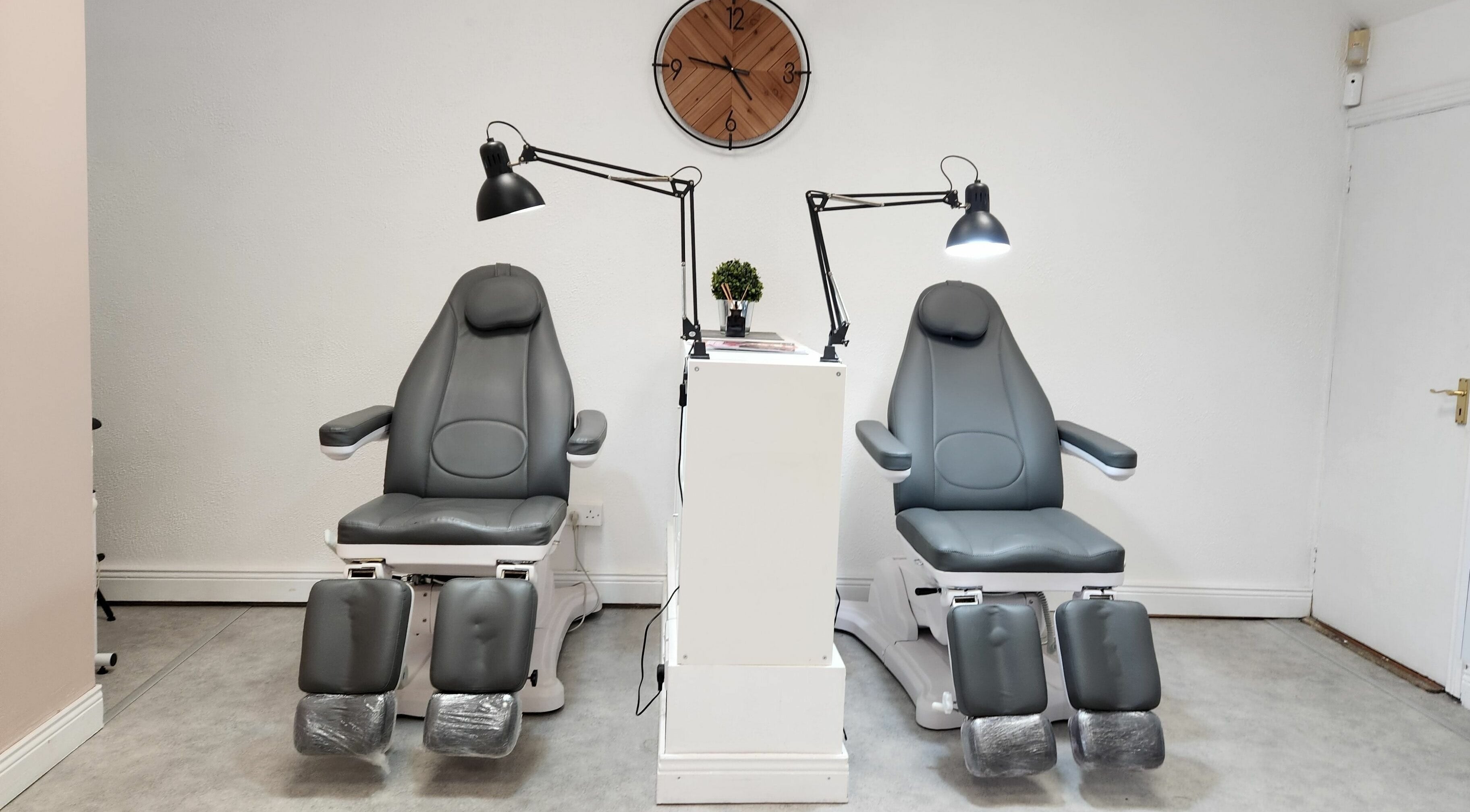 Luxury pedicure chairs at Fab Nails Thurles, Thurles, County Tipperary, IE, offering premium nail services.