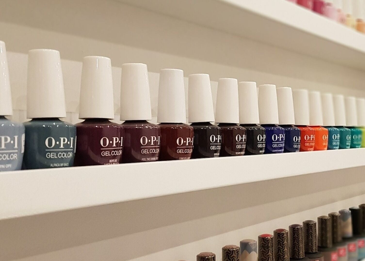 Rijke selectie nagellakken bij Hannah Nails in Arnhem, Gelderland, NL.