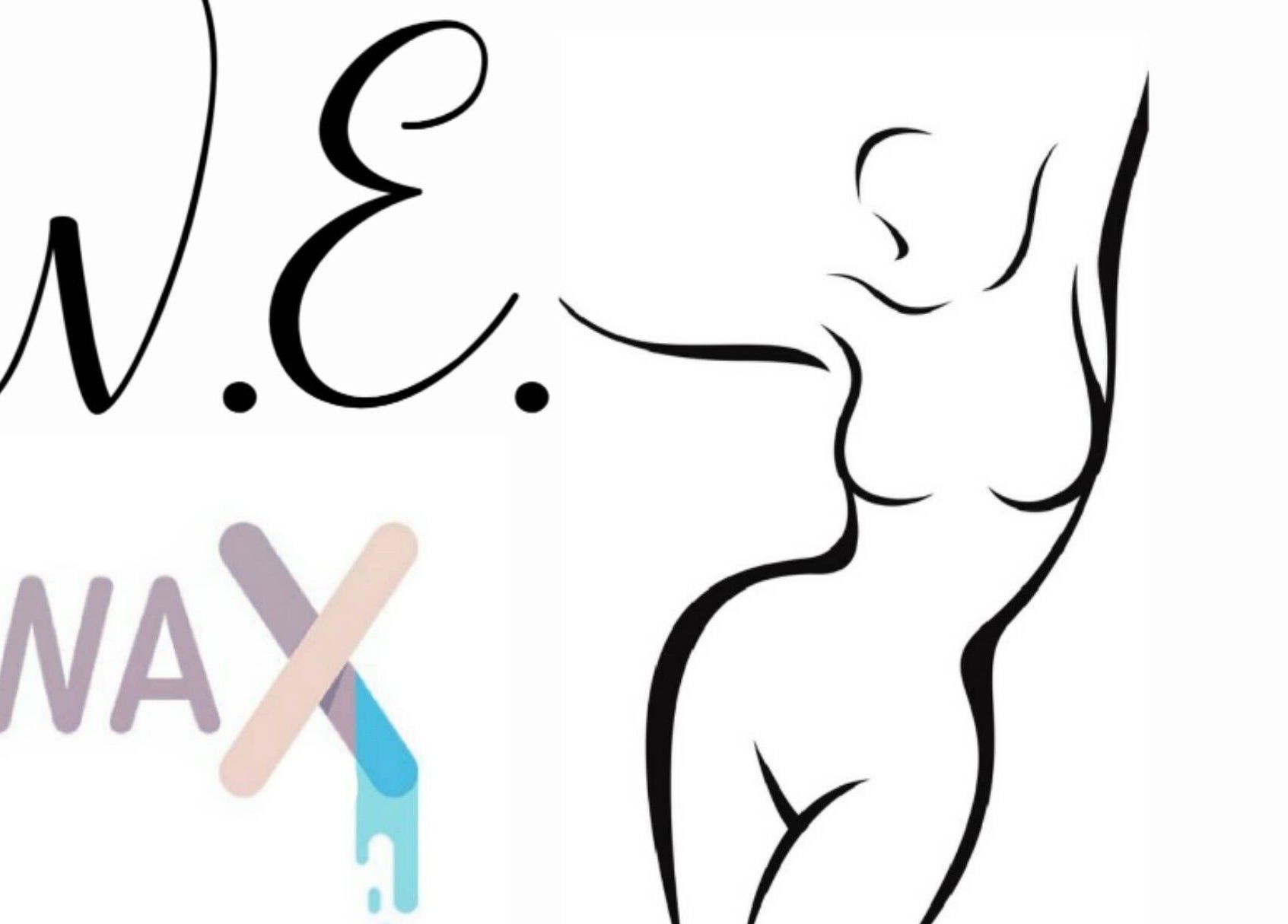 W.E. WAX logo featuring abstract figure in Arima, Arima Borough Corporation, TT.