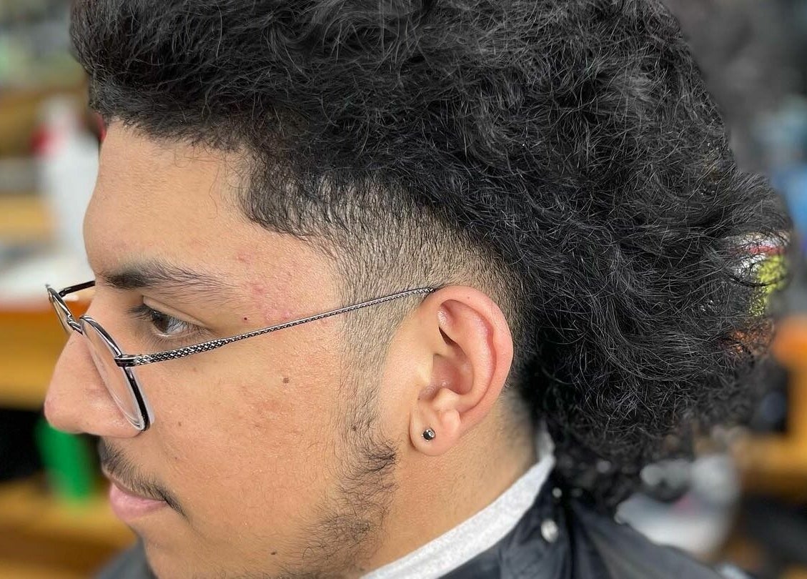 Close-up of a trendy haircut from Tonsore Master Academy in San Antonio, Texas, US.