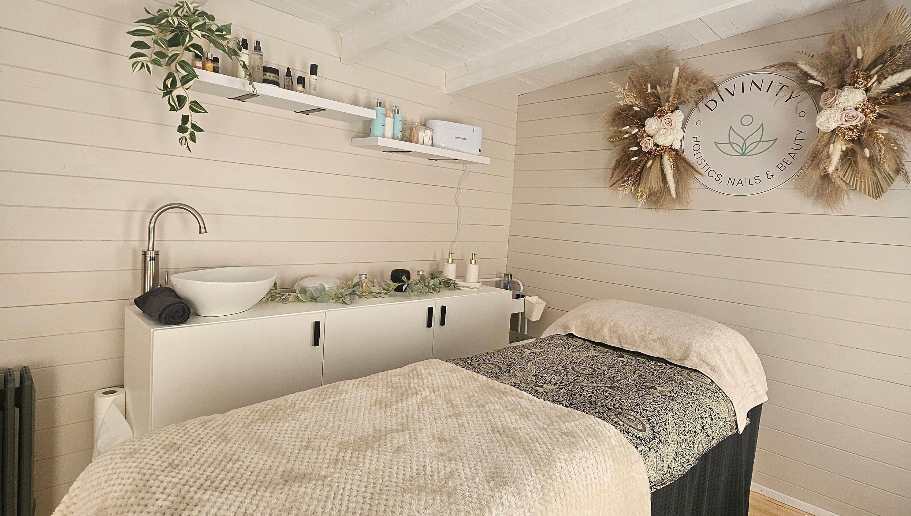 Cozy therapy room at Divinity - Holistic & Beauty Therapy (Home Based) in Heywood, England, GB.