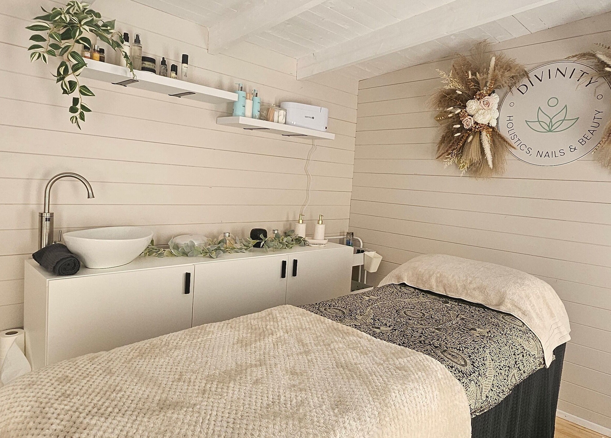Cozy therapy room at Divinity - Holistic & Beauty Therapy (Home Based) in Heywood, England, GB.