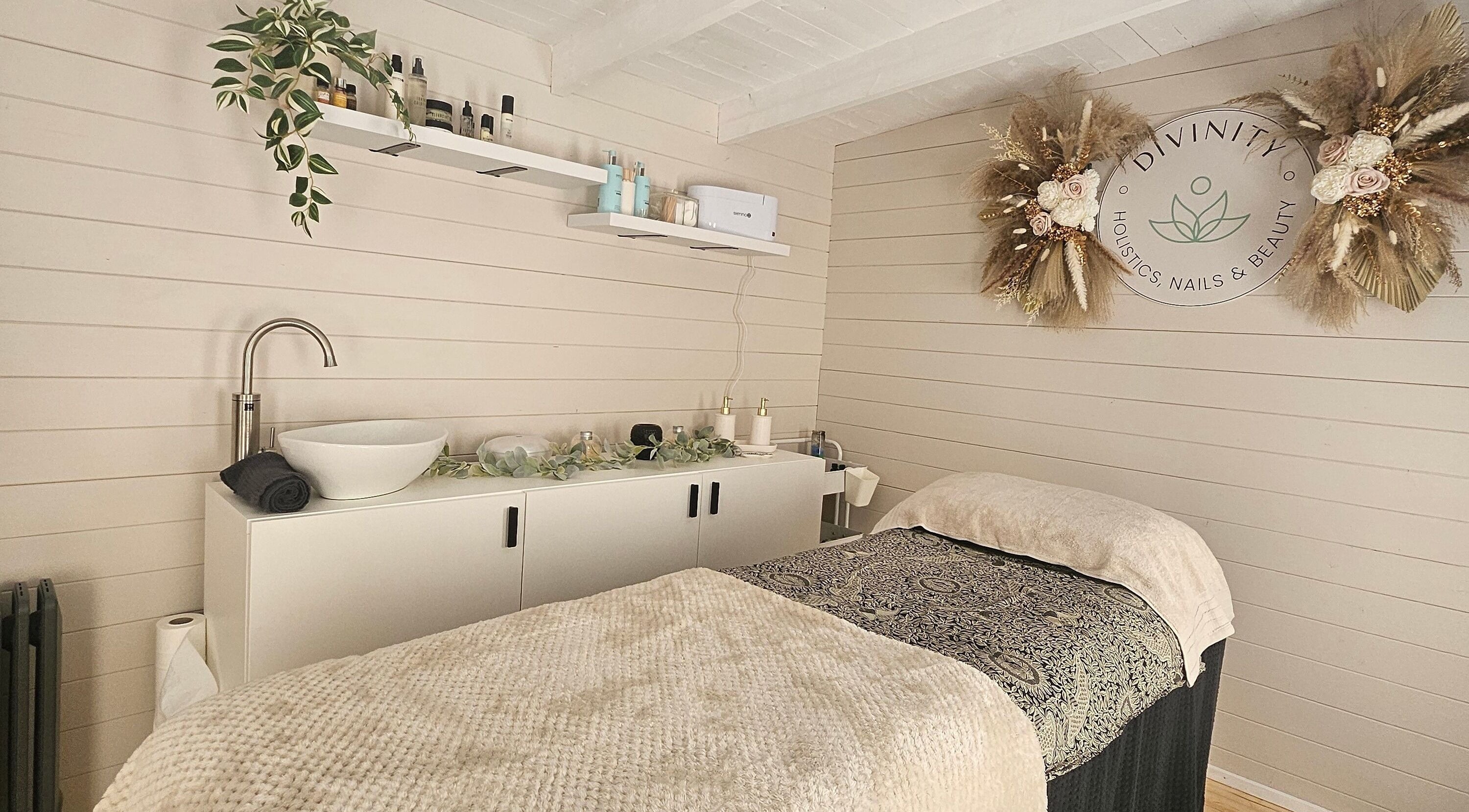 Cozy therapy room at Divinity - Holistic & Beauty Therapy (Home Based) in Heywood, England, GB.