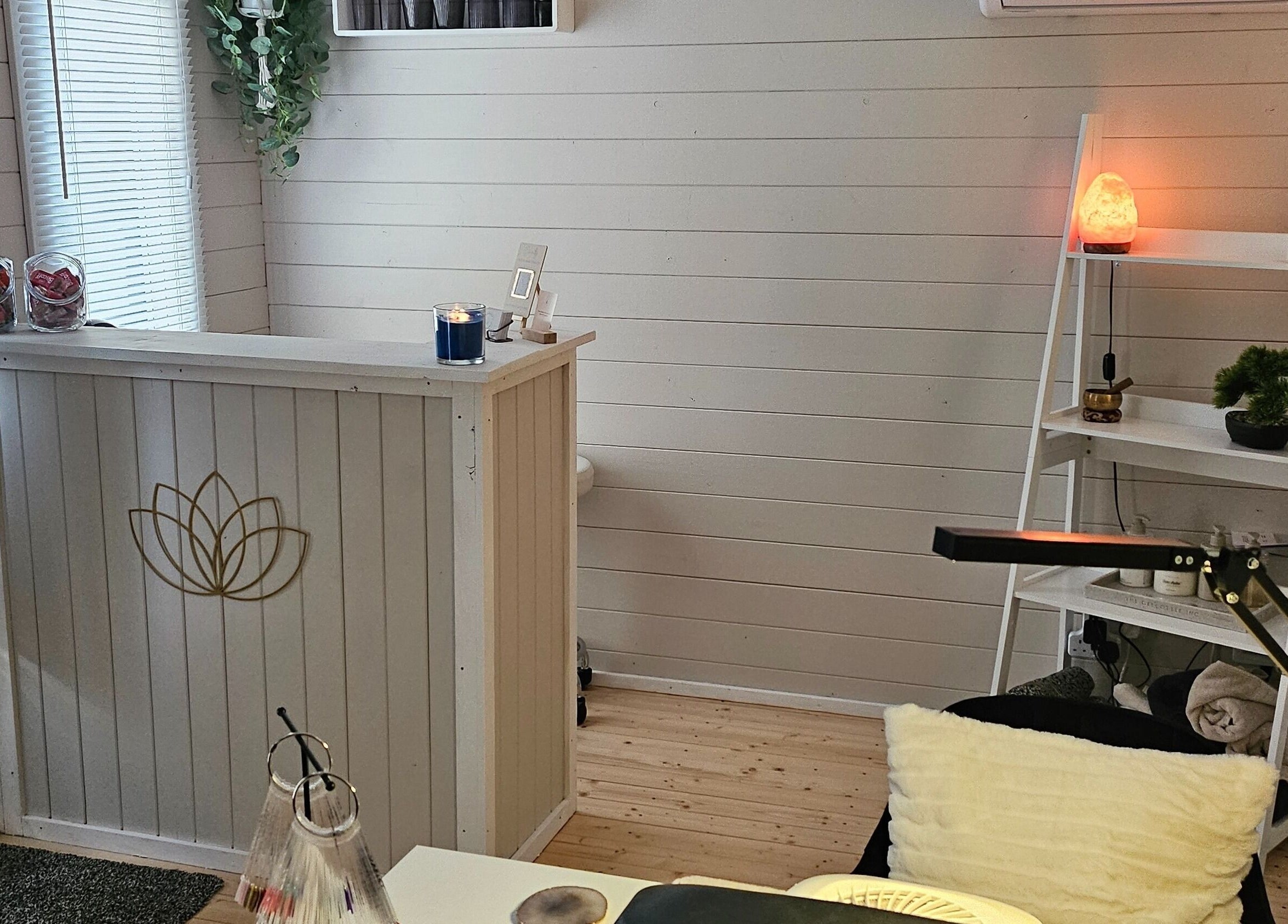 Serene interior of Divinity - Holistic & Beauty Therapy in Heywood, England. Peaceful and inviting ambiance.