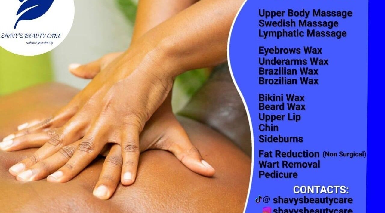 Hand delivering a soothing massage at Shavy's Beauty Care, Kingston, St. Andrew Parish, JM.