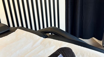 Modern treatment chair at RJ Beauty & Aesthetics, Dalkeith, Scotland, GB.