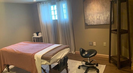 Relaxing massage room at Rest, Relax, Rejoice Massage - LLC, Kent, Washington, US.