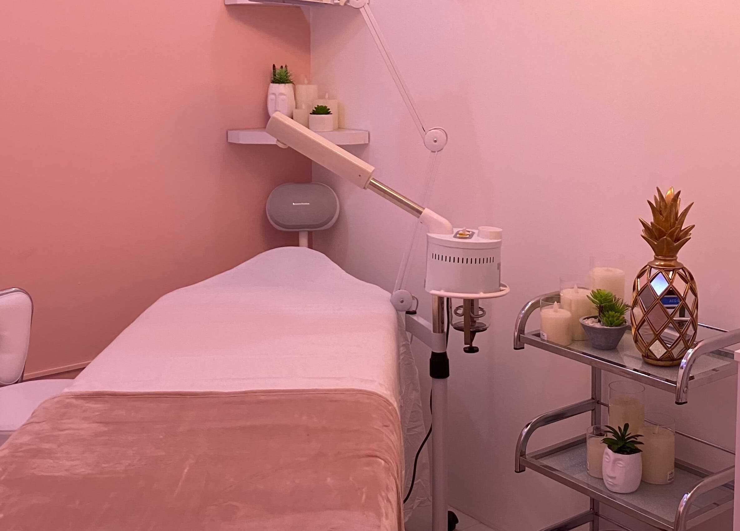 Relaxing spa room setup at Beauty Statement Salon & Spa, Ocho Rios, JM.