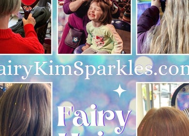 Joyful guests at FairyKimSparkles Fairy Hair, Sun City Carolina Lakes, South Carolina enjoying vibrant hair experiences.