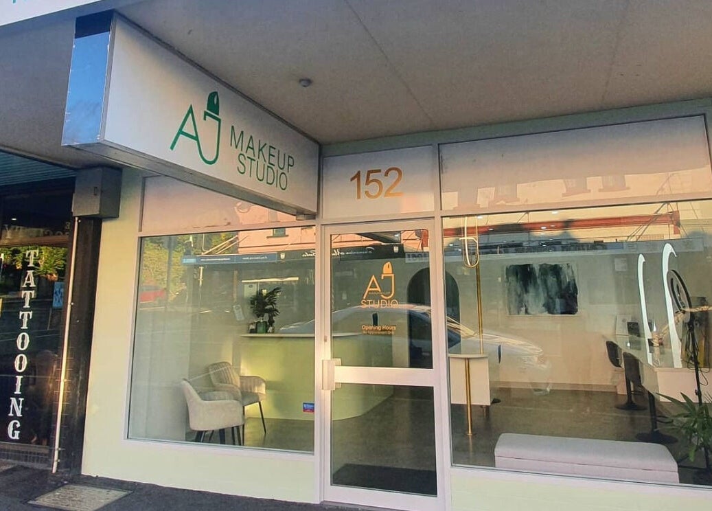Front view of AJ Makeup Studio in Launceston, Tasmania, AU with modern exterior design.