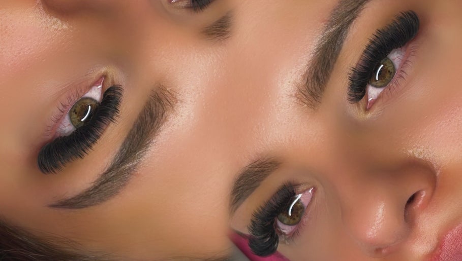 Close-up of styled lashes at Lyss Lash & Beauty Co, Melbourne, Victoria, AU.