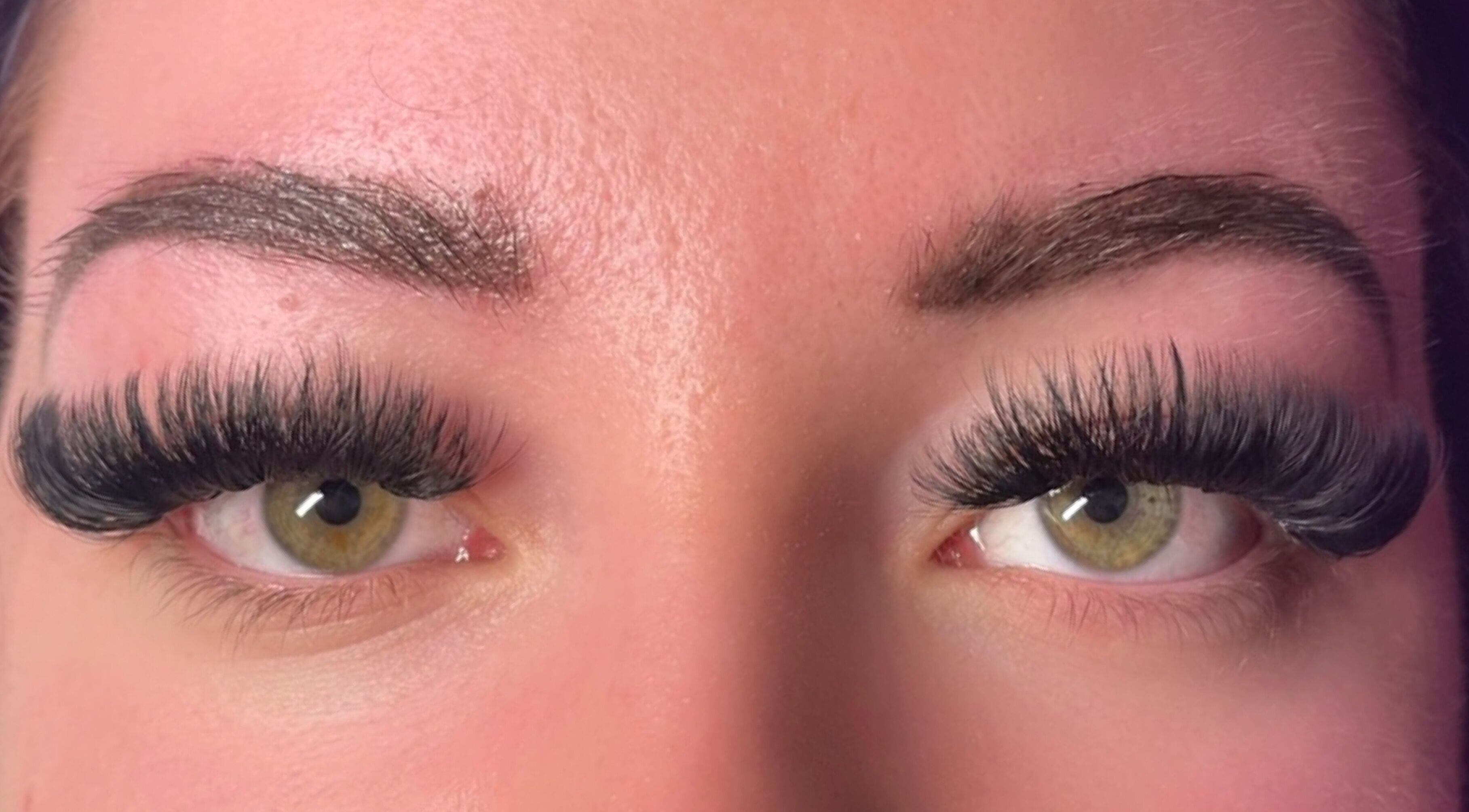 Close-up of eyelash extensions at Lyss Lash & Beauty Co, Melbourne, Victoria, AU.