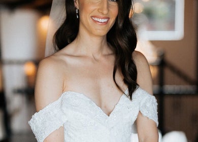 Bride in elegant gown at Rogue & Vow, Blidworth, England, GB, showcasing serene beauty.