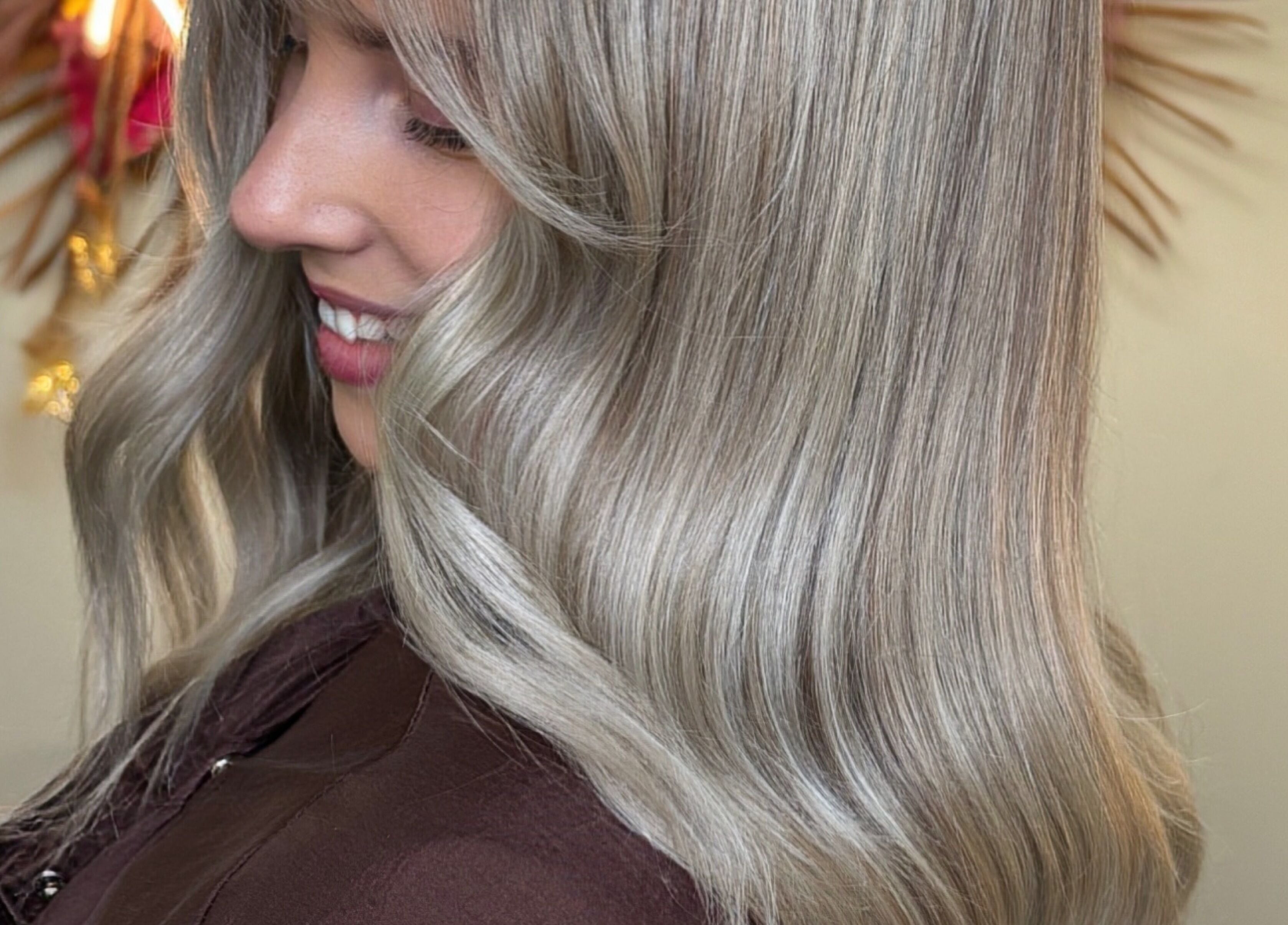 Elegant silvery hair waves styled at Rogue & Vow, Blidworth, England, GB.